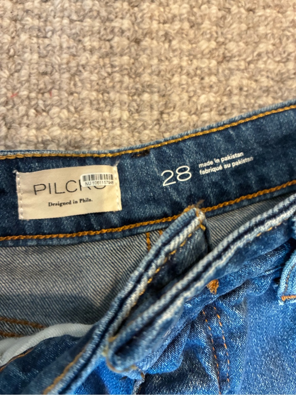 Pilcro Anthropologie High Rise Cuffed Denim Shorts Size 28 Medium Wash - Picture 4 of 6